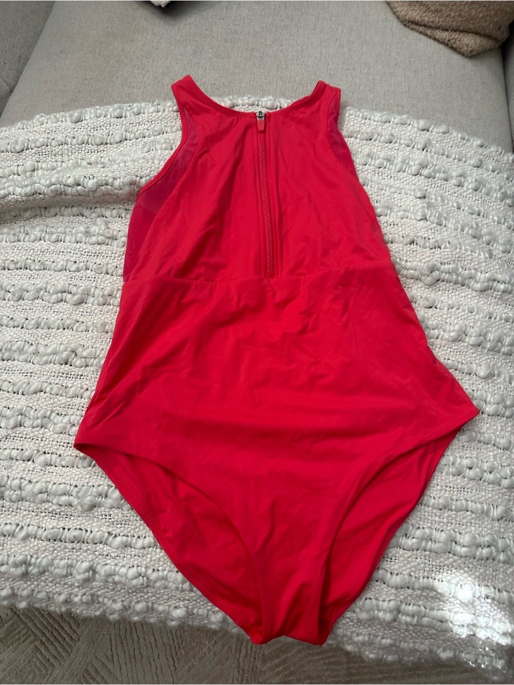 knix Red One-Piece with Scoop Neck